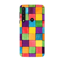 Colorful Square Mobile Back Case for Moto G8 Plus (Design - 218)