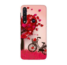 Red Heart Cycle Mobile Back Case for Moto G8 Plus (Design - 222)