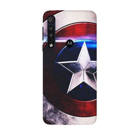 Captain America Shield Case for Moto G8 Plus (Design No. 250)