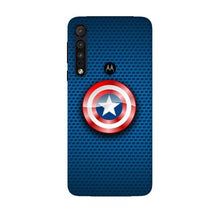 Captain America Shield Mobile Back Case for Moto G8 Plus (Design - 253)