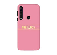 Girl Boss Pink Mobile Back Case for Moto G8 Plus (Design - 263)