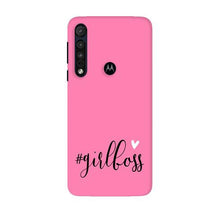 Girl Boss Pink Mobile Back Case for Moto G8 Plus (Design - 269)