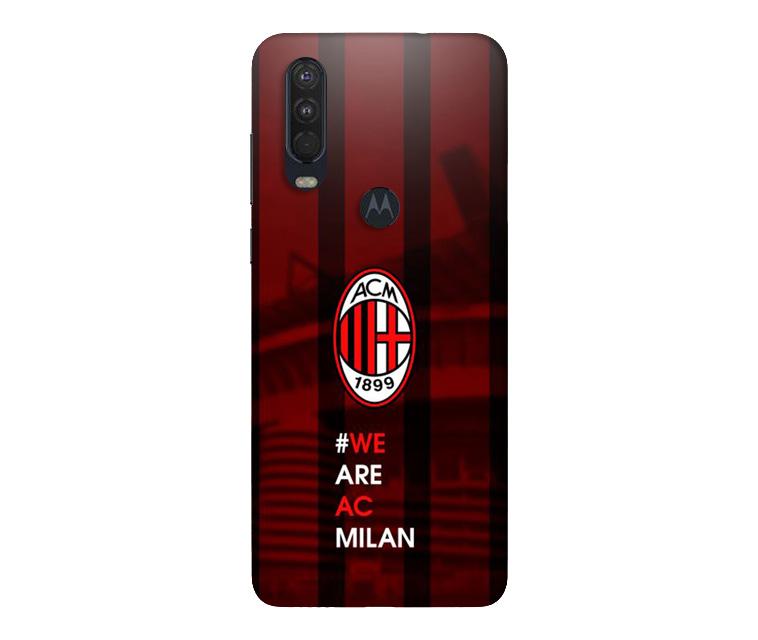 AC Milan Case for Moto One Action  (Design - 155)