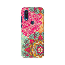 Rangoli art Mobile Back Case for Moto One Vision (Design - 6)