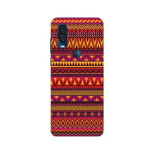 Zigzag line pattern2 Mobile Back Case for Moto One Vision (Design - 10)