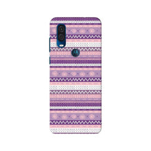 Zigzag line pattern3 Mobile Back Case for Moto One Vision (Design - 11)