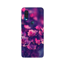 flowers Mobile Back Case for Moto One Vision (Design - 25)