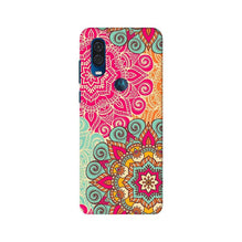 Rangoli art2 Mobile Back Case for Moto One Vision (Design - 29)