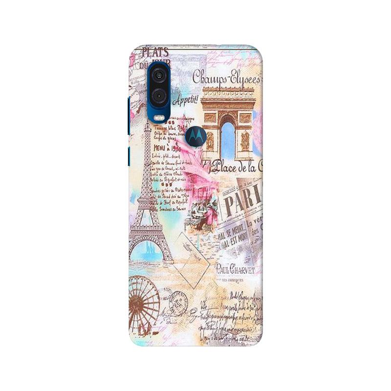 Paris Eiftel Tower Case for Moto One Vision