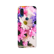 Coloful Daisy Mobile Back Case for Moto One Vision (Design - 73)