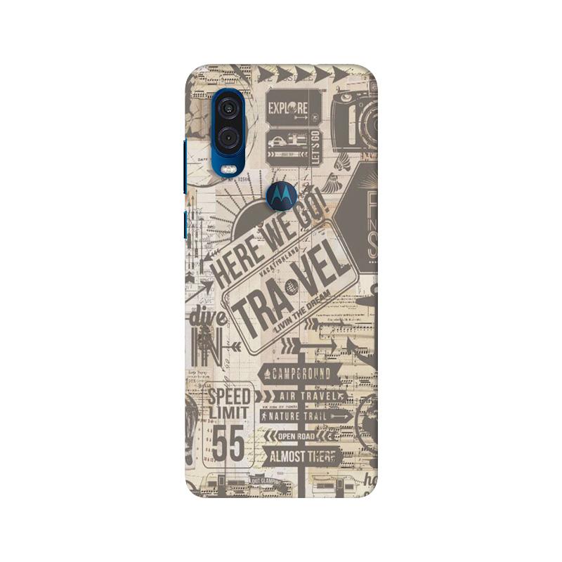 Travel Case for Moto One Vision  (Design - 104)