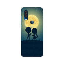 Love Couple Mobile Back Case for Moto One Vision  (Design - 109)