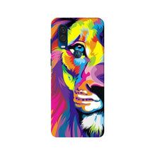 Colorful Lion Mobile Back Case for Moto One Vision  (Design - 110)