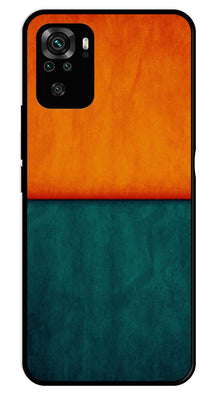 Orange Green Pattern Metal Mobile Case for Redmi Note 10