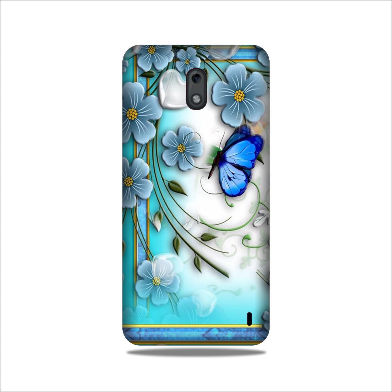 Blue Butterfly Case for Nokia 2.2