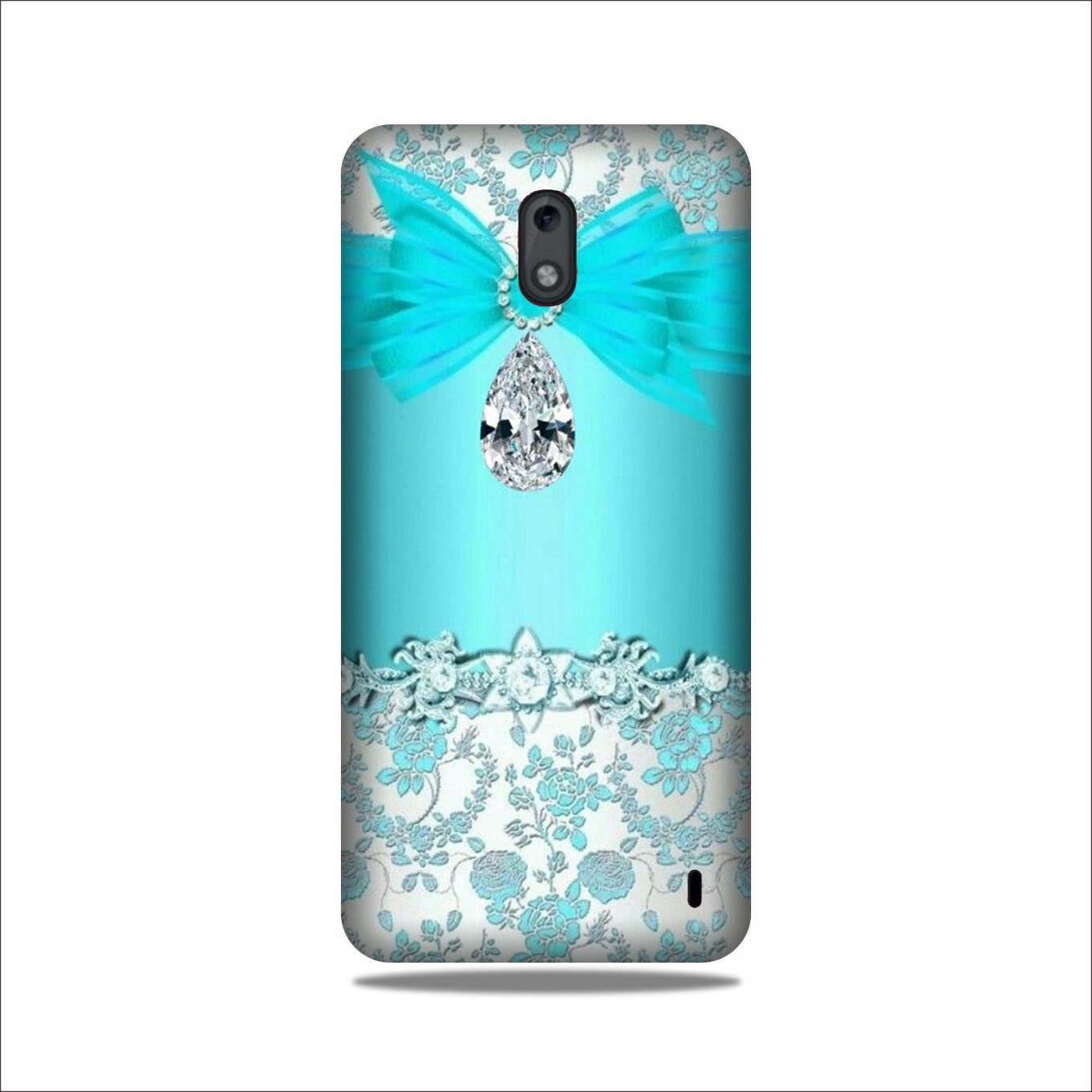 Shinny Blue Background Case for Nokia 2.2