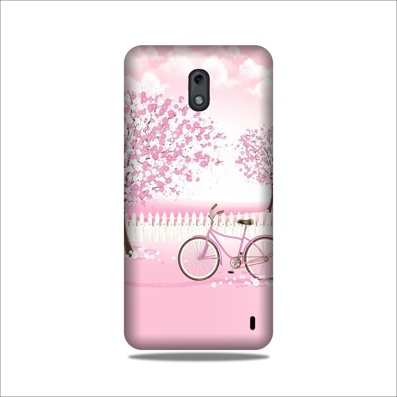 Pink Flowers Cycle Case for Nokia 2.2(Design - 102)