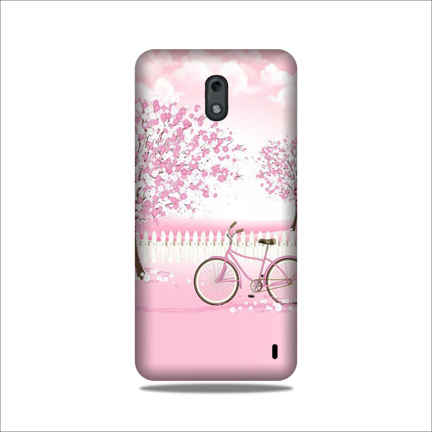 Pink Flowers Cycle Case for Nokia 2.2  (Design - 102)