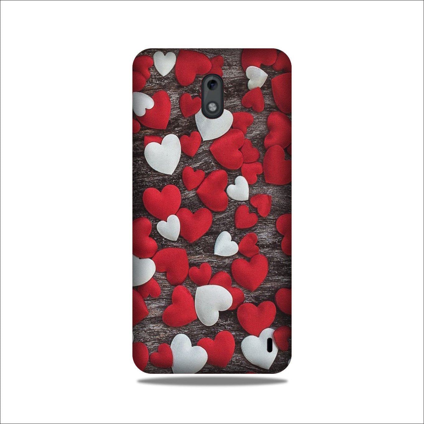 Red White Hearts Case for Nokia 2.2(Design - 105)