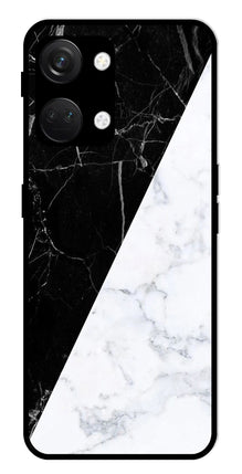 Black White Marble Design Metal Mobile Case for OnePlus Nord 3 5G