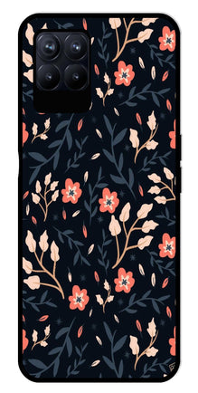 Floral Pattern Metal Mobile Case for Realme Narzo 50 50