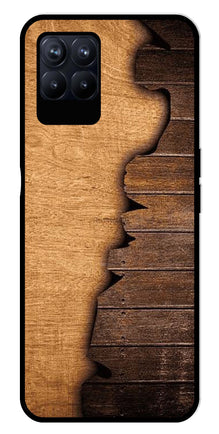 Wooden Design Metal Mobile Case for Realme Narzo 50 50