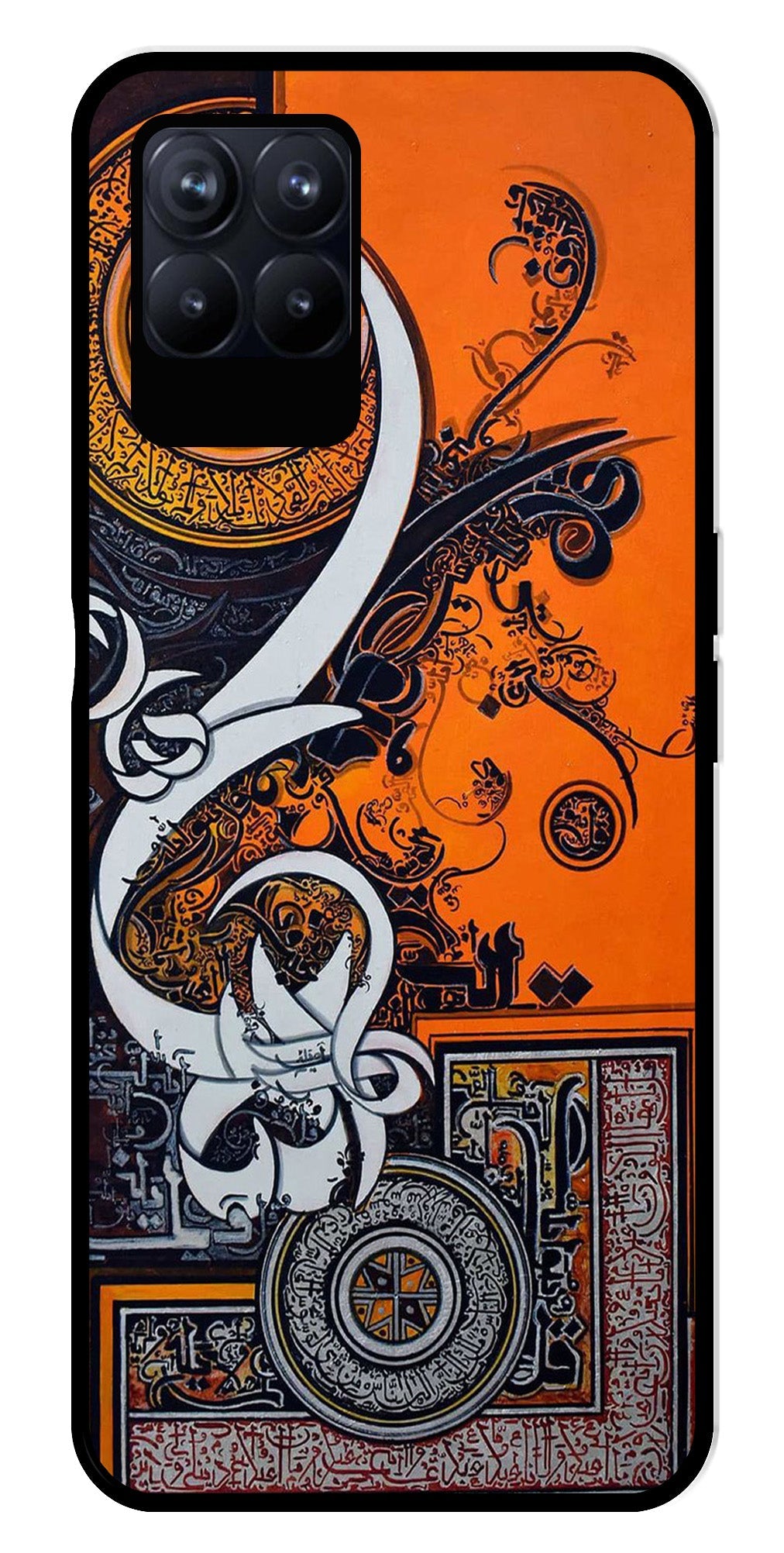 Qalander Art Metal Mobile Case for Realme Narzo 50 50   (Design No -16)