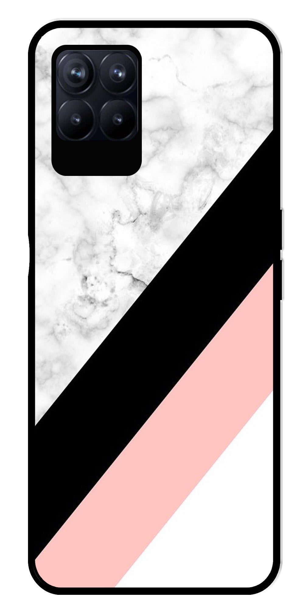 Marble Design Metal Mobile Case for Realme Narzo 50 50   (Design No -24)