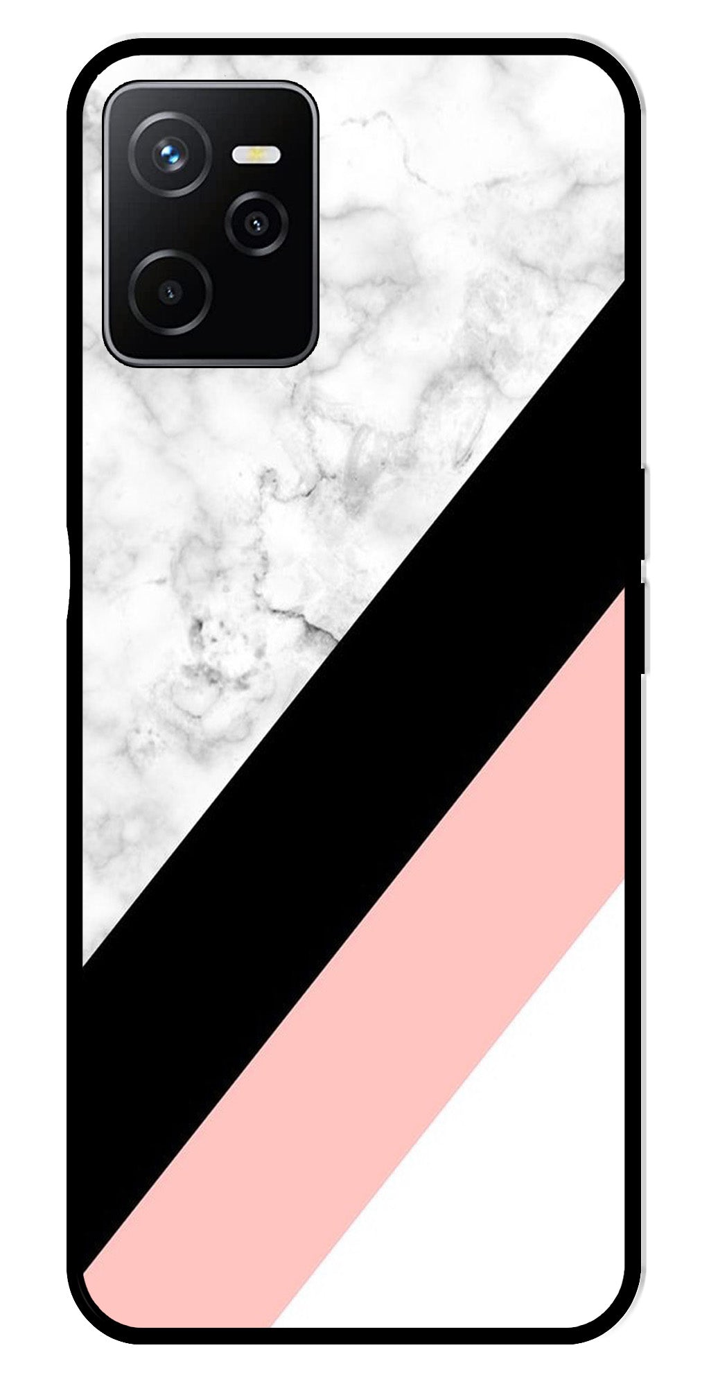 Marble Design Metal Mobile Case for Realme Narzo 50A   (Design No -24)