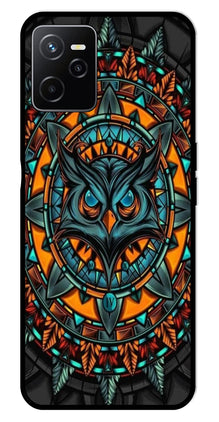 Owl Pattern Metal Mobile Case for Realme Narzo 50A