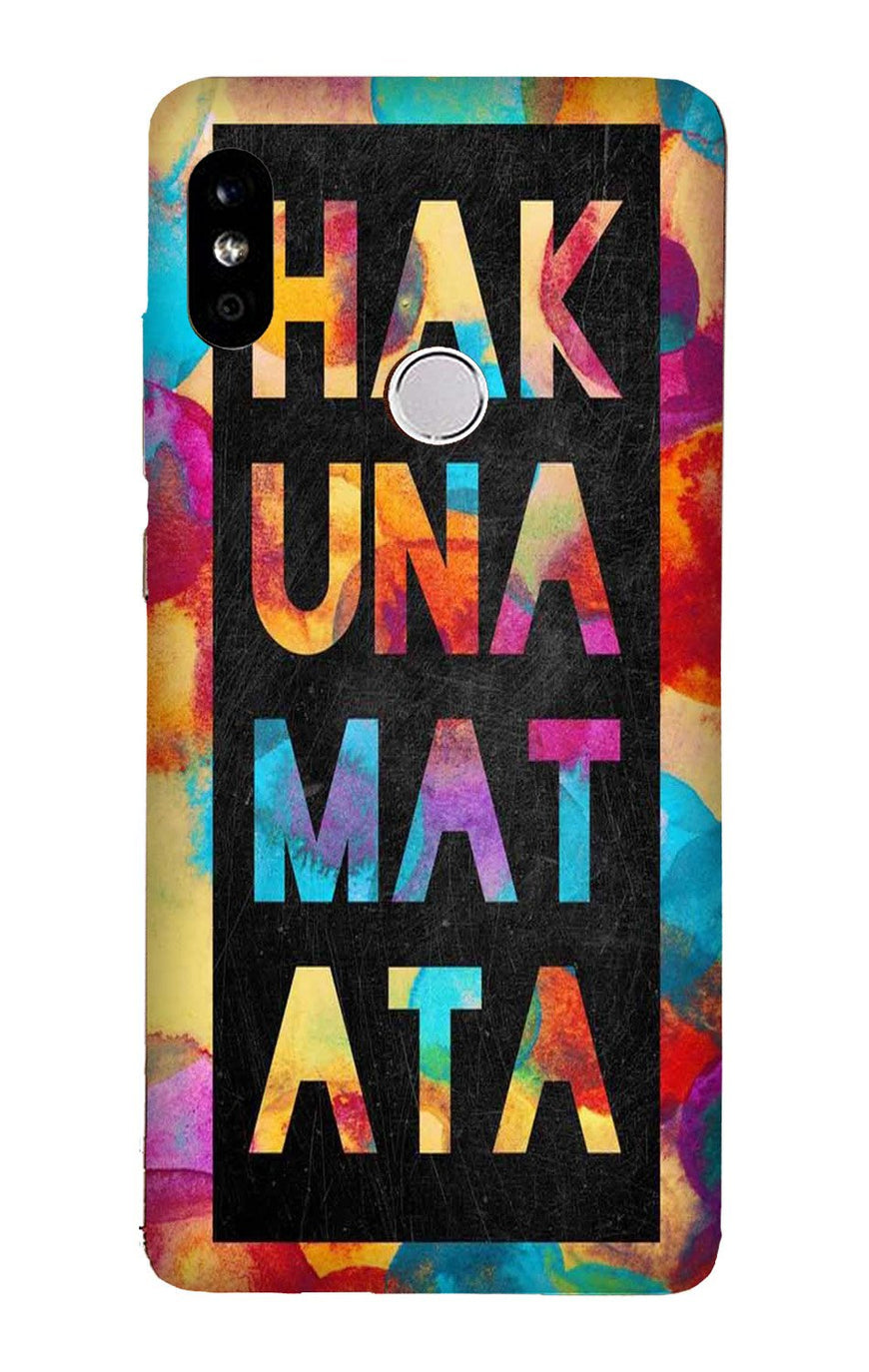 Hakuna Matata Mobile Back Case for Mi A2  (Design - 323)