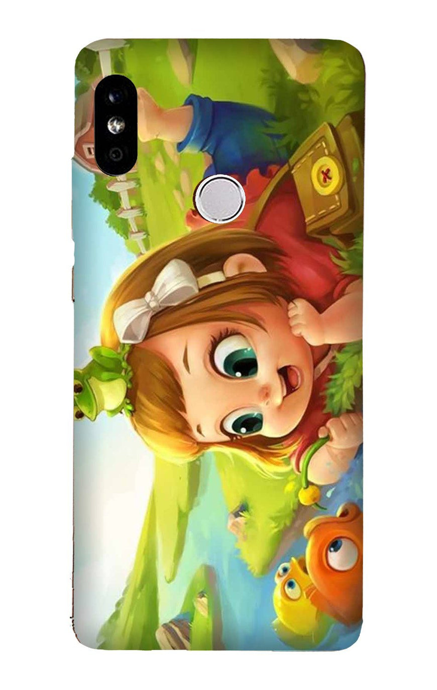 Baby Girl Mobile Back Case for Mi A2  (Design - 339)