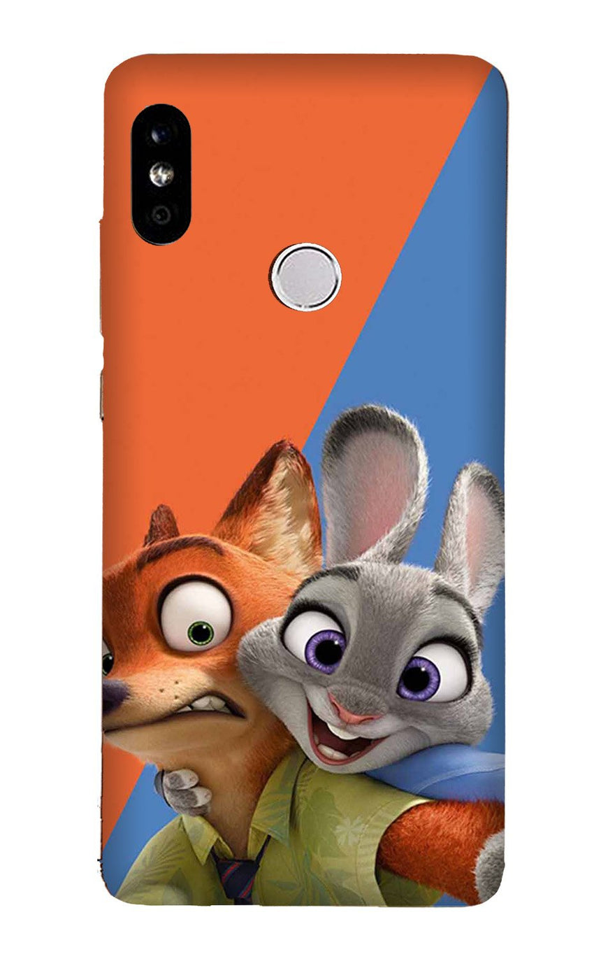 Cartoon Mobile Back Case for Redmi 6 Pro  (Design - 346)