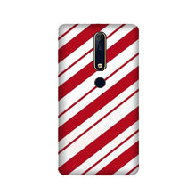 Red White Case for Nokia 6.1 (2018)