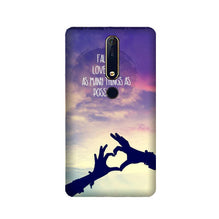 Fall in love Mobile Back Case for Nokia 6.1 2018 (Design - 50)