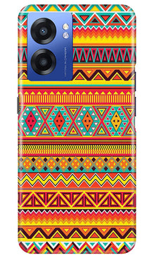 Zigzag line pattern Mobile Back Case for Realme Narzo 50 5G (Design - 4)