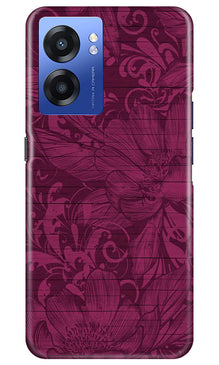 Purple Backround Mobile Back Case for Realme Narzo 50 5G (Design - 22)