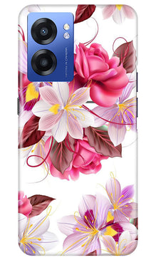 Beautiful flowers Mobile Back Case for Realme Narzo 50 5G (Design - 23)