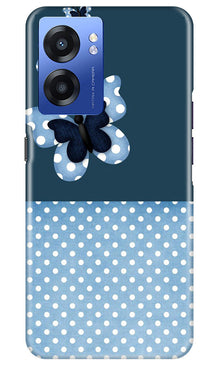 White dots Butterfly Mobile Back Case for Realme Narzo 50 5G (Design - 31)