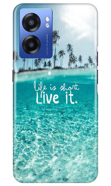 Life is short live it Mobile Back Case for Realme Narzo 50 5G (Design - 45)