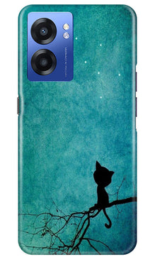 Moon cat Mobile Back Case for Realme Narzo 50 5G (Design - 70)