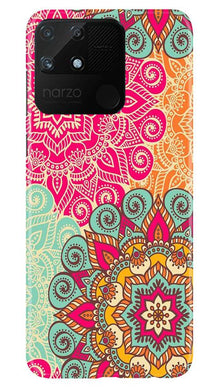 Rangoli art2 Mobile Back Case for Realme Narzo 50A (Design - 29)