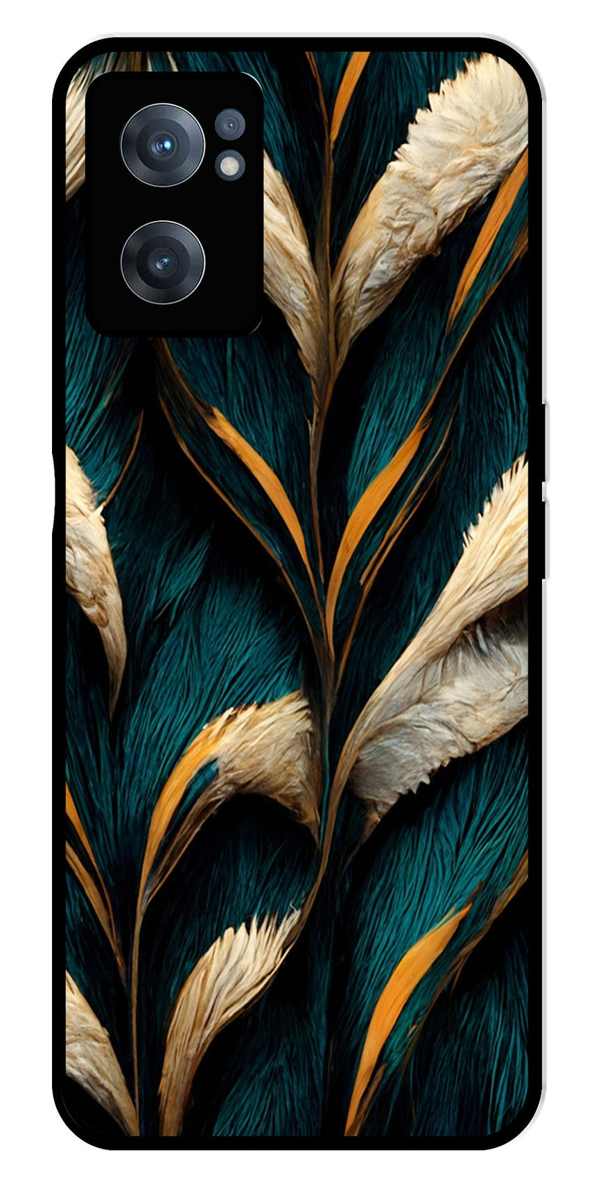 Feathers Metal Mobile Case for OnePlus Nord CE 2 5G
