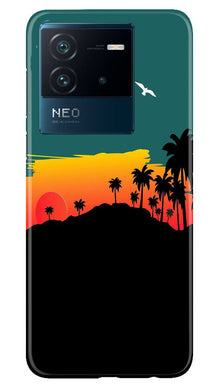 Sky Trees Mobile Back Case for iQOO Neo 6 5G (Design - 160)