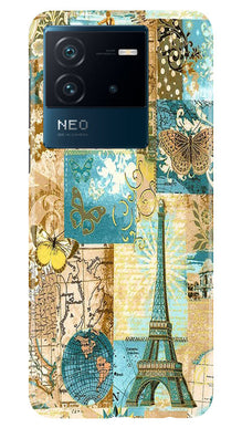 Travel Eiffel Tower Mobile Back Case for iQOO Neo 6 5G (Design - 175)