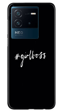 Like a Girl Boss Mobile Back Case for iQOO Neo 6 5G (Design - 234)