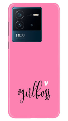 Girl Boss Black Mobile Back Case for iQOO Neo 6 5G (Design - 237)