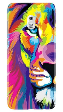 Colorful Lion Mobile Back Case for Nokia 2.1  (Design - 110)