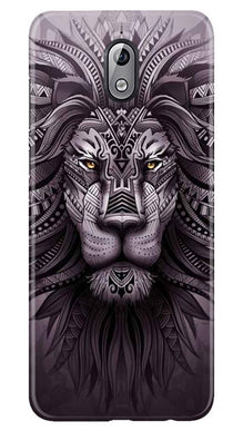 Lion Mobile Back Case for Nokia 3.1 (Design - 315)