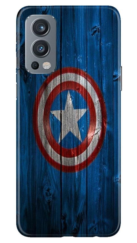 Captain America Superhero Case for OnePlus Nord 2 5G  (Design - 118)